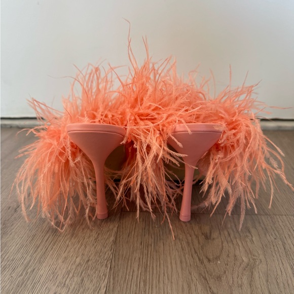 Cult Gaia Feathered Coral Heels - Picture 5 of 7